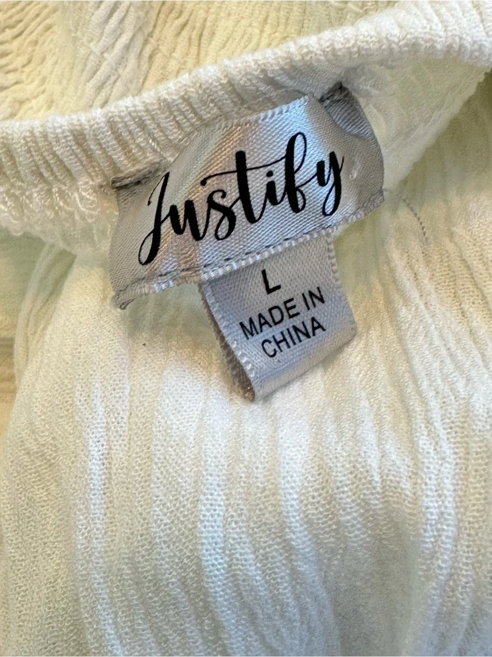 Justify White Tie-Front Smocked Maxi Dress - Picture 7 of 7